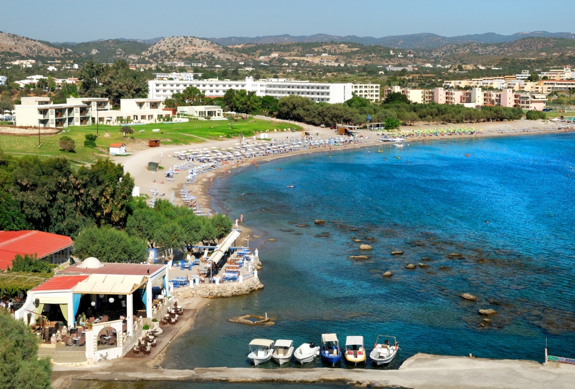 'Scenic view of Kolimbia bay at Rhodes. Greece' - Родос